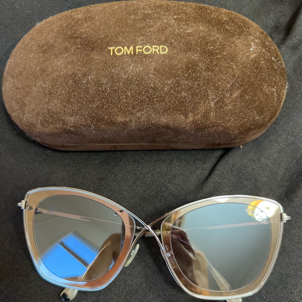 Tom Ford Clear Sunglasses with case excellent condition